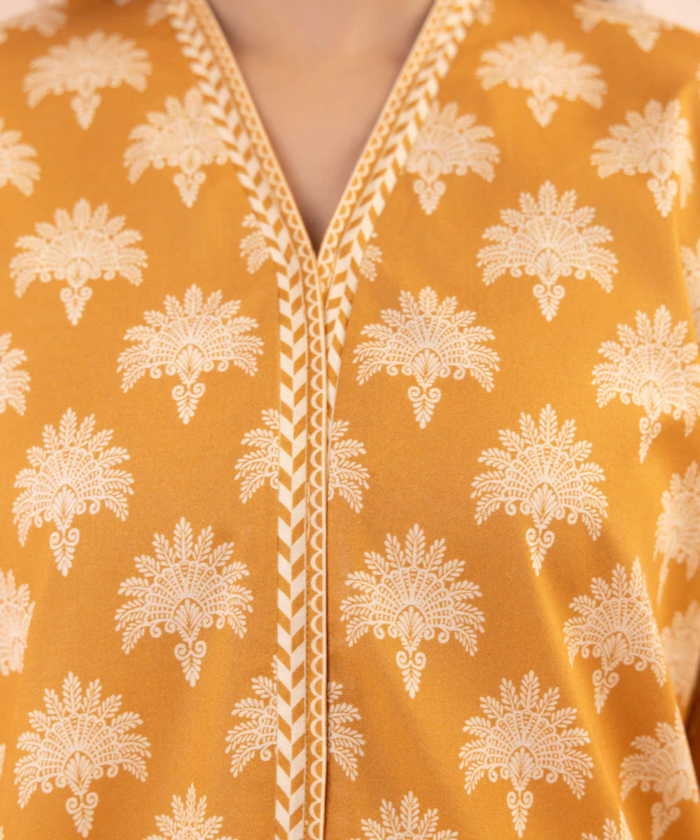 Sapphire Mustard Yellow 3 Piece Lawn Outfit