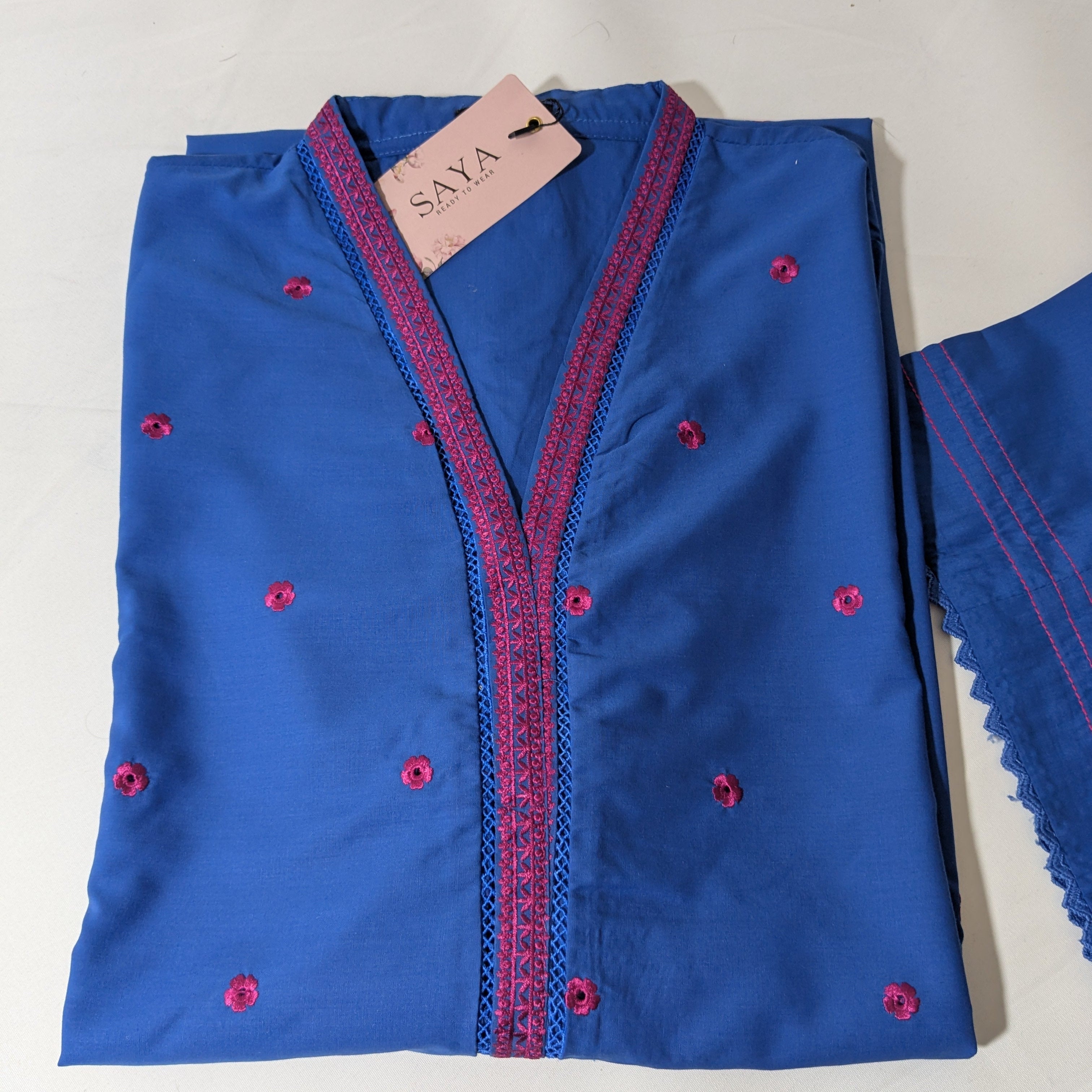 Noor by Saya - Blue 2 Piece Lawn Outfit