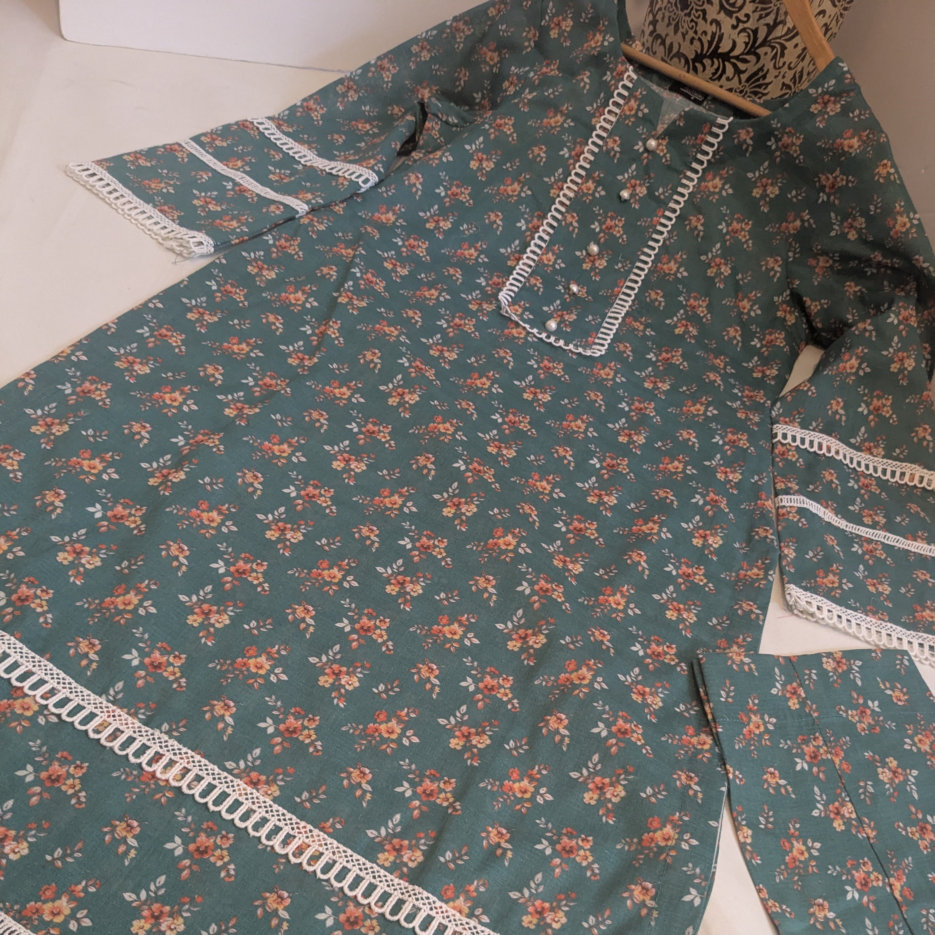 Khaadi Green Digital Print 2 Piece Lawn Outfit
