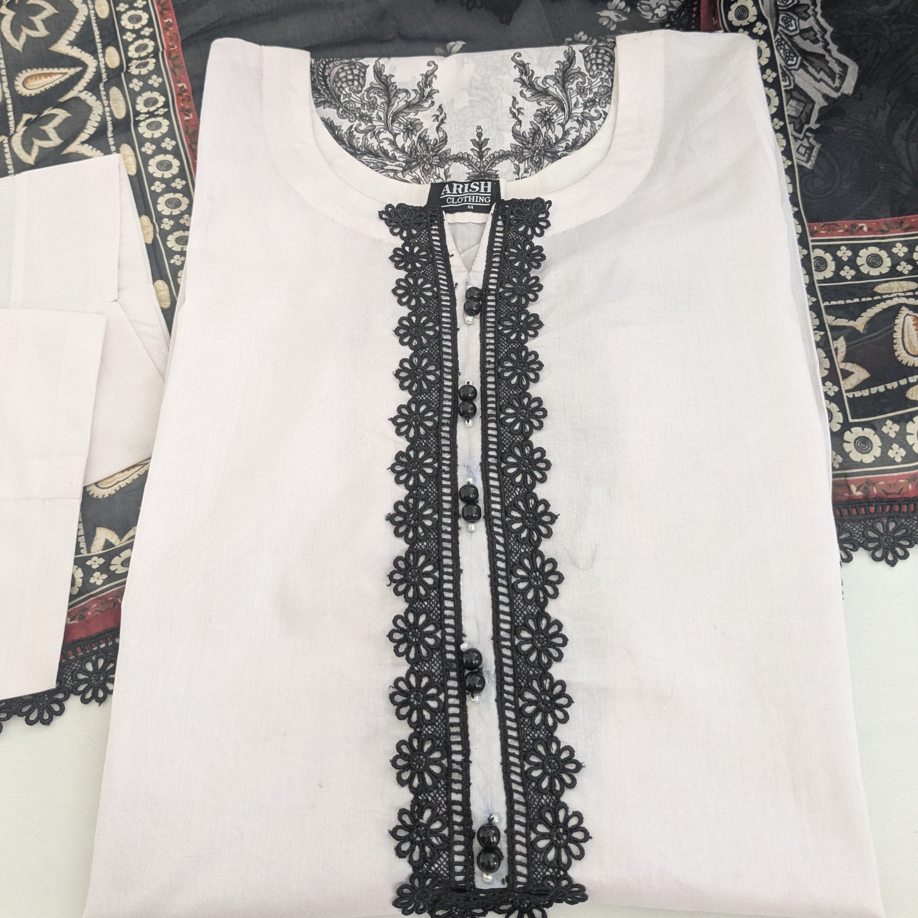 Maria B White 3 Piece Lawn Outfit