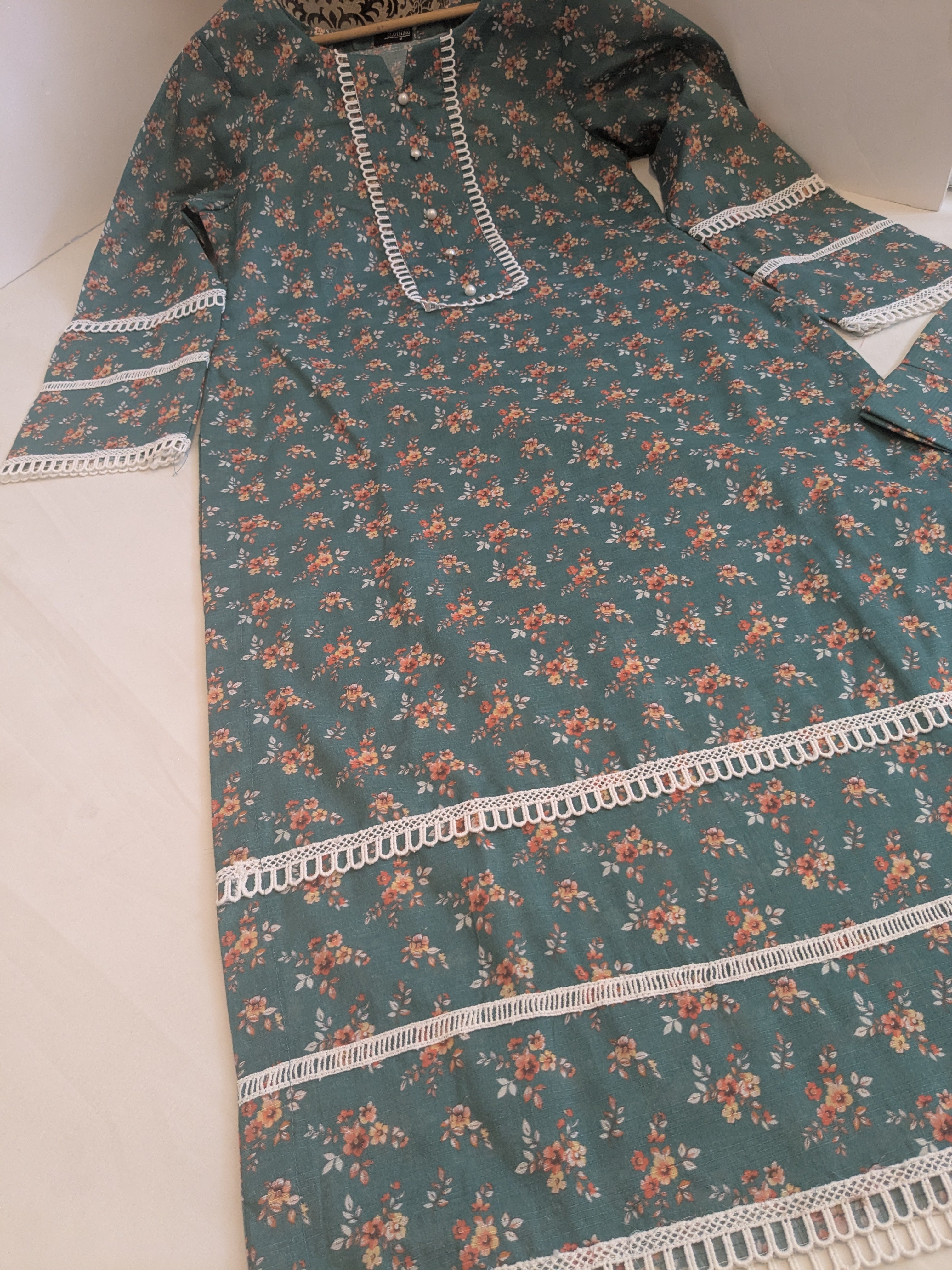 Khaadi Green Digital Print 2 Piece Lawn Outfit