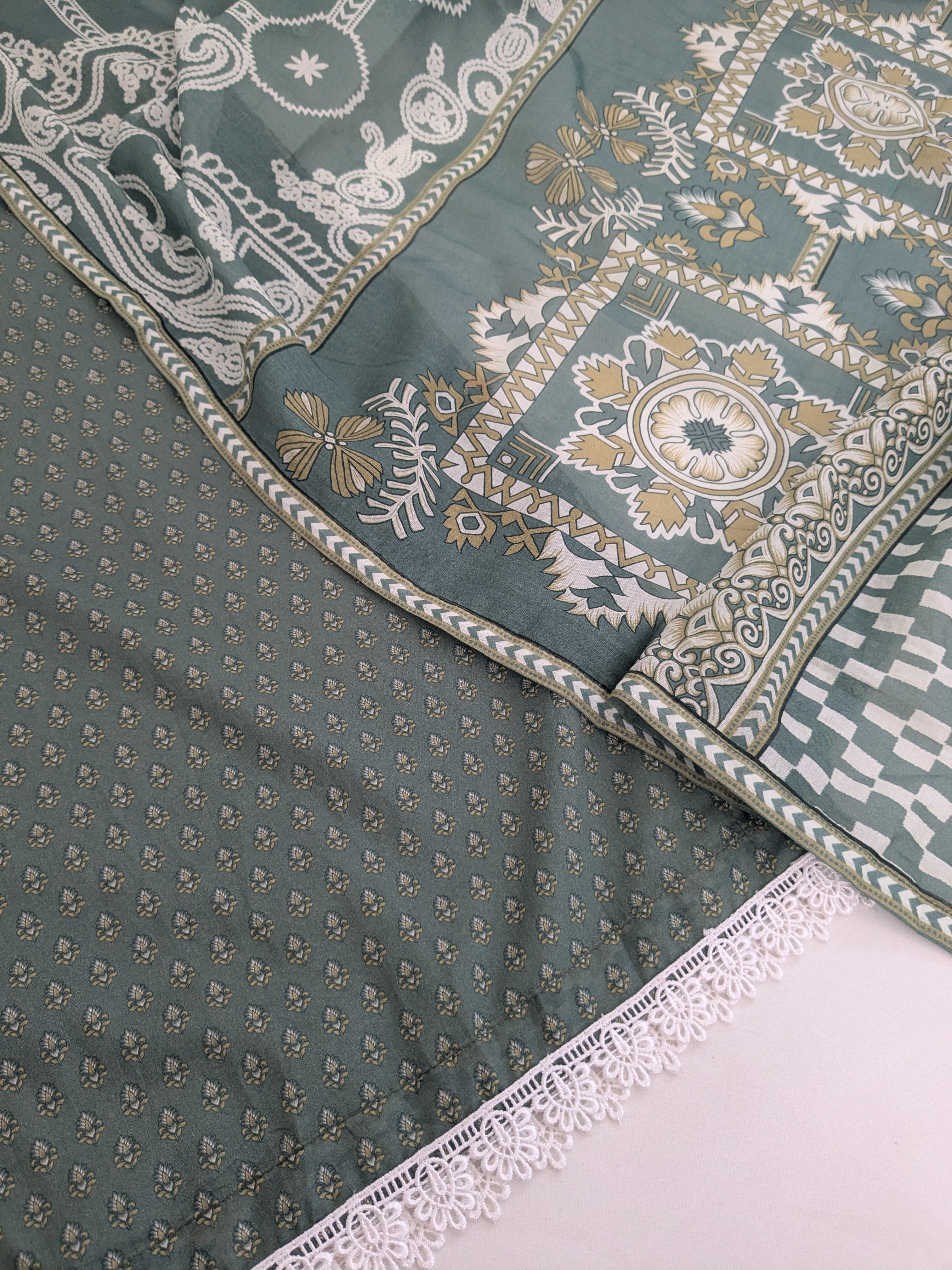 Khaadi Green 3 Piece Lawn Outfit