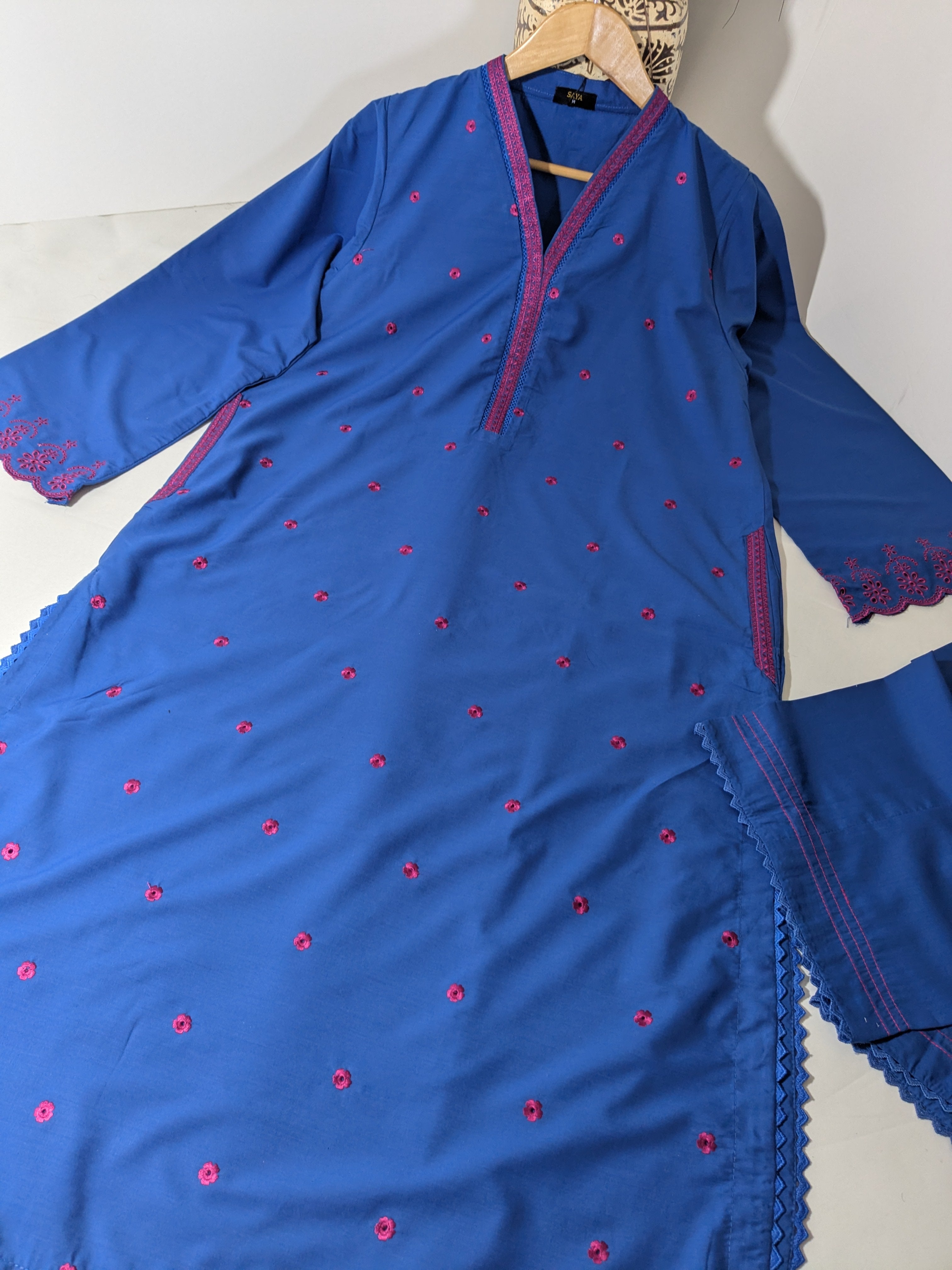 Noor by Saya - Blue 2 Piece Lawn Outfit