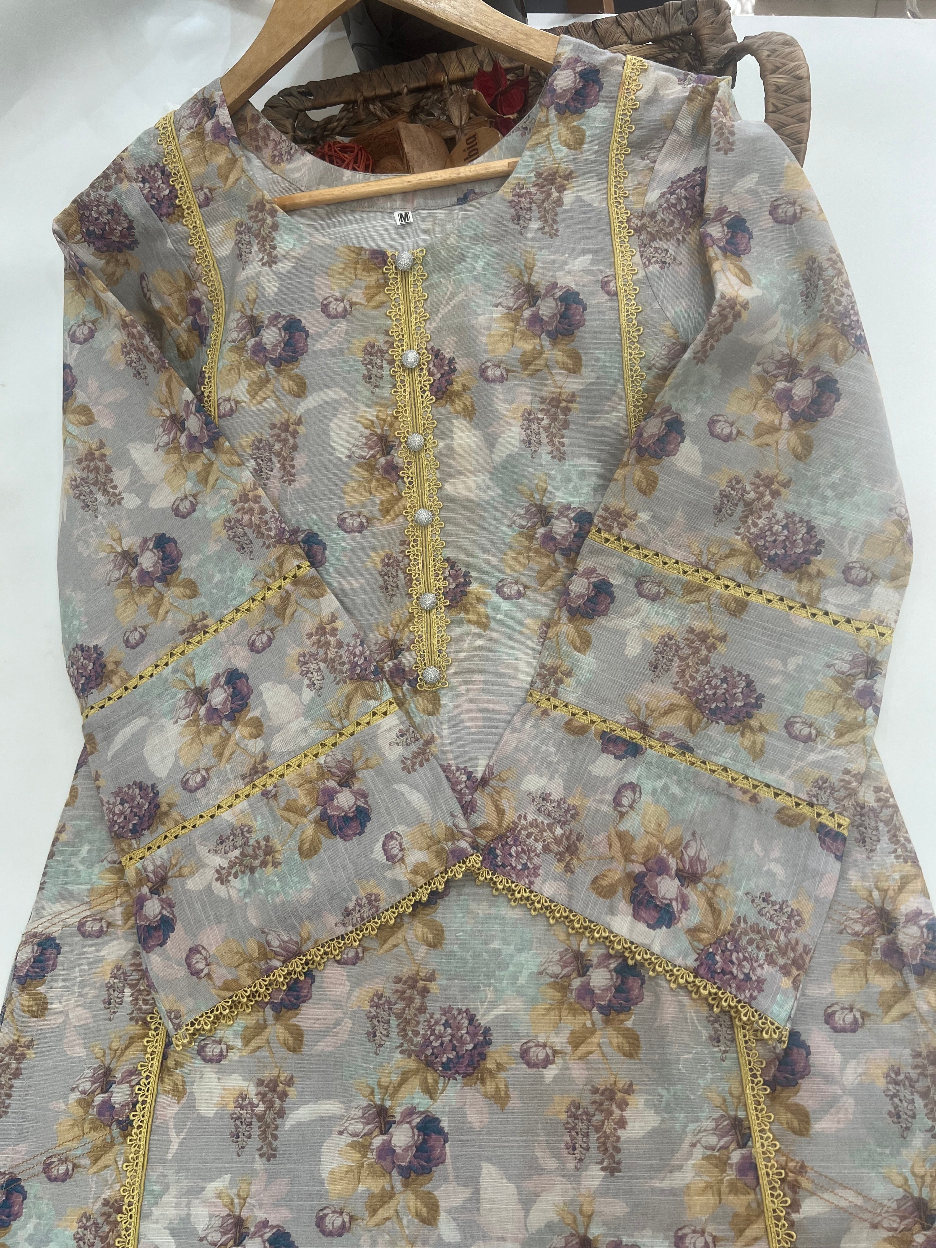Mint Khaddar 2 Piece Outfit
