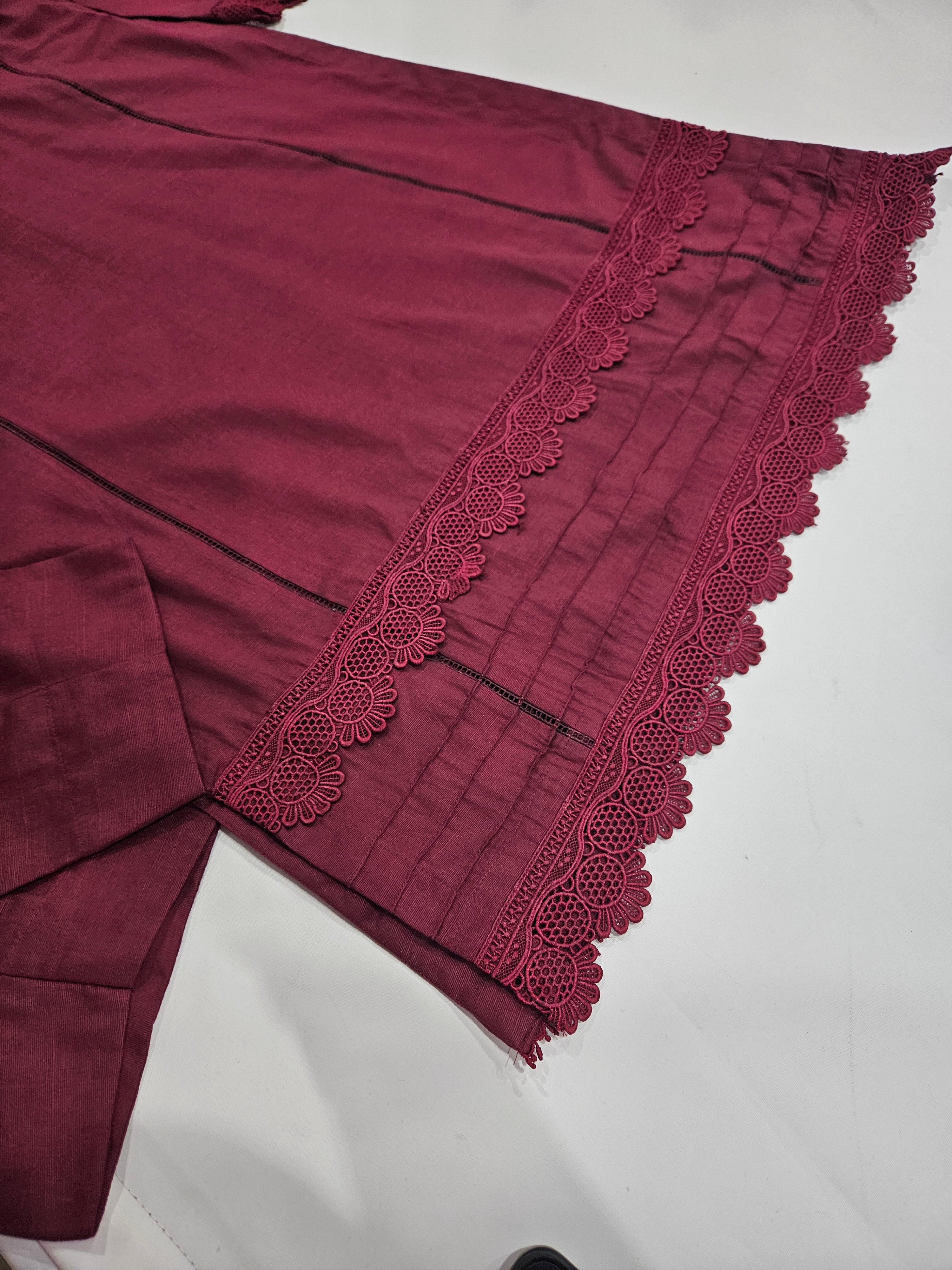 Maroon 2 Piece Khaddar Outfit