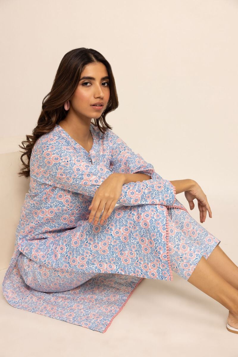 Khaadi Baby Blue 2 Piece Lawn Outfit