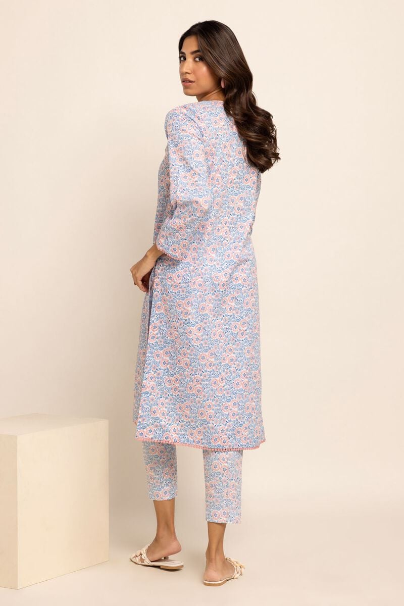 Khaadi Baby Blue 2 Piece Lawn Outfit