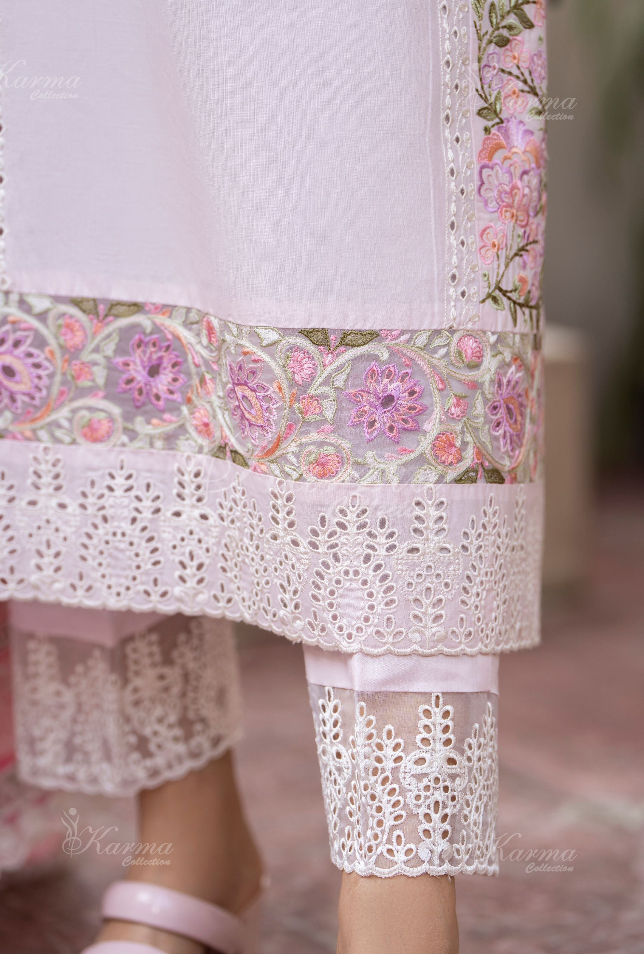 Karma Mauve 3 Piece Lawn Outfit