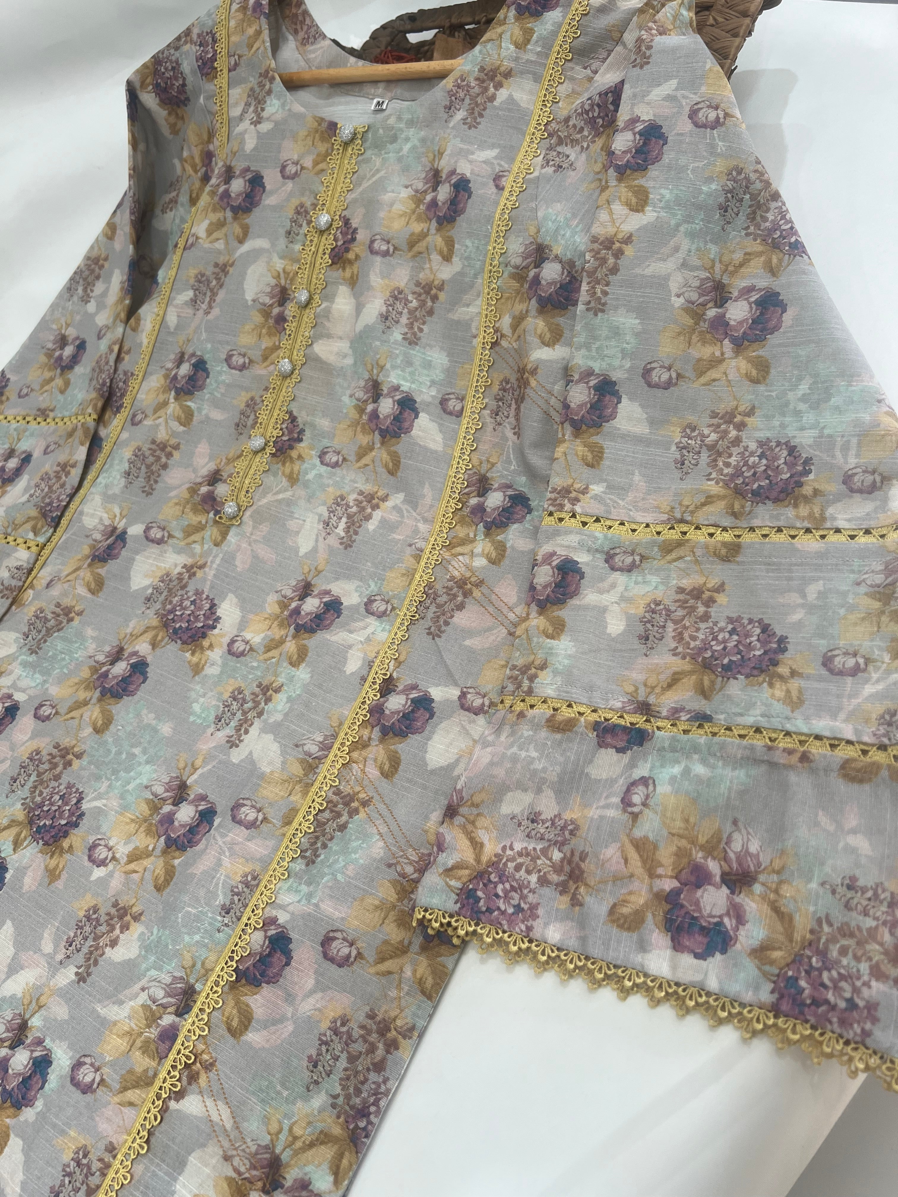 Mint Khaddar 2 Piece Outfit