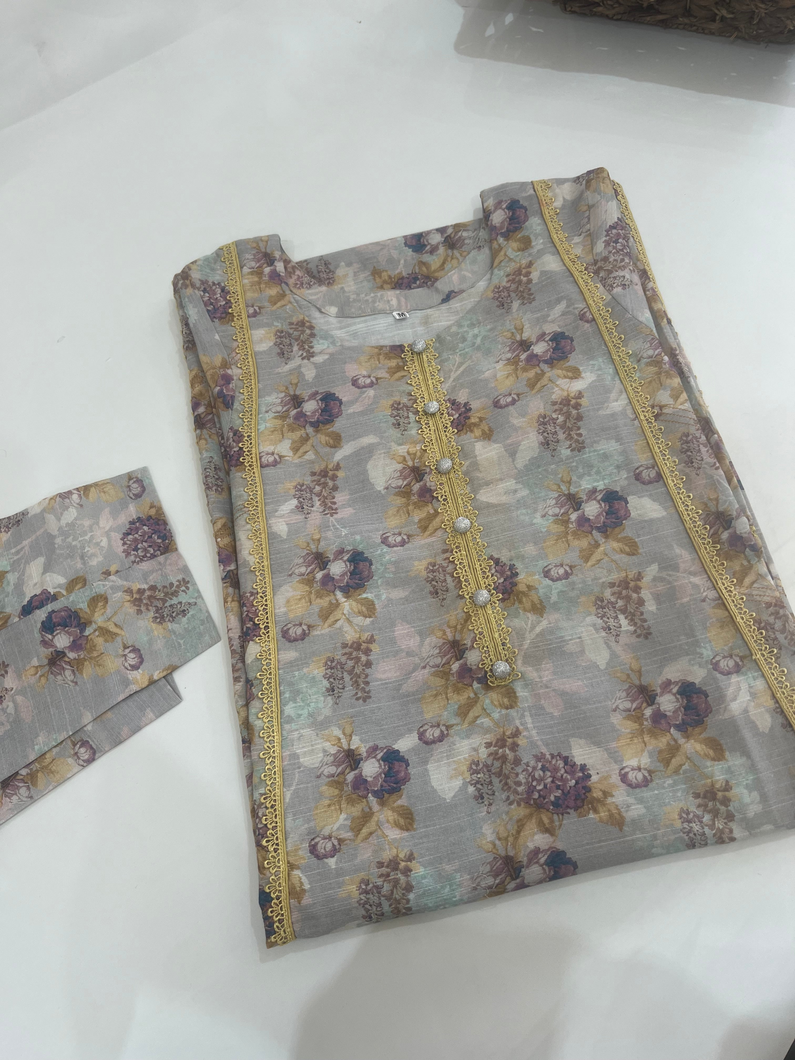 Mint Khaddar 2 Piece Outfit