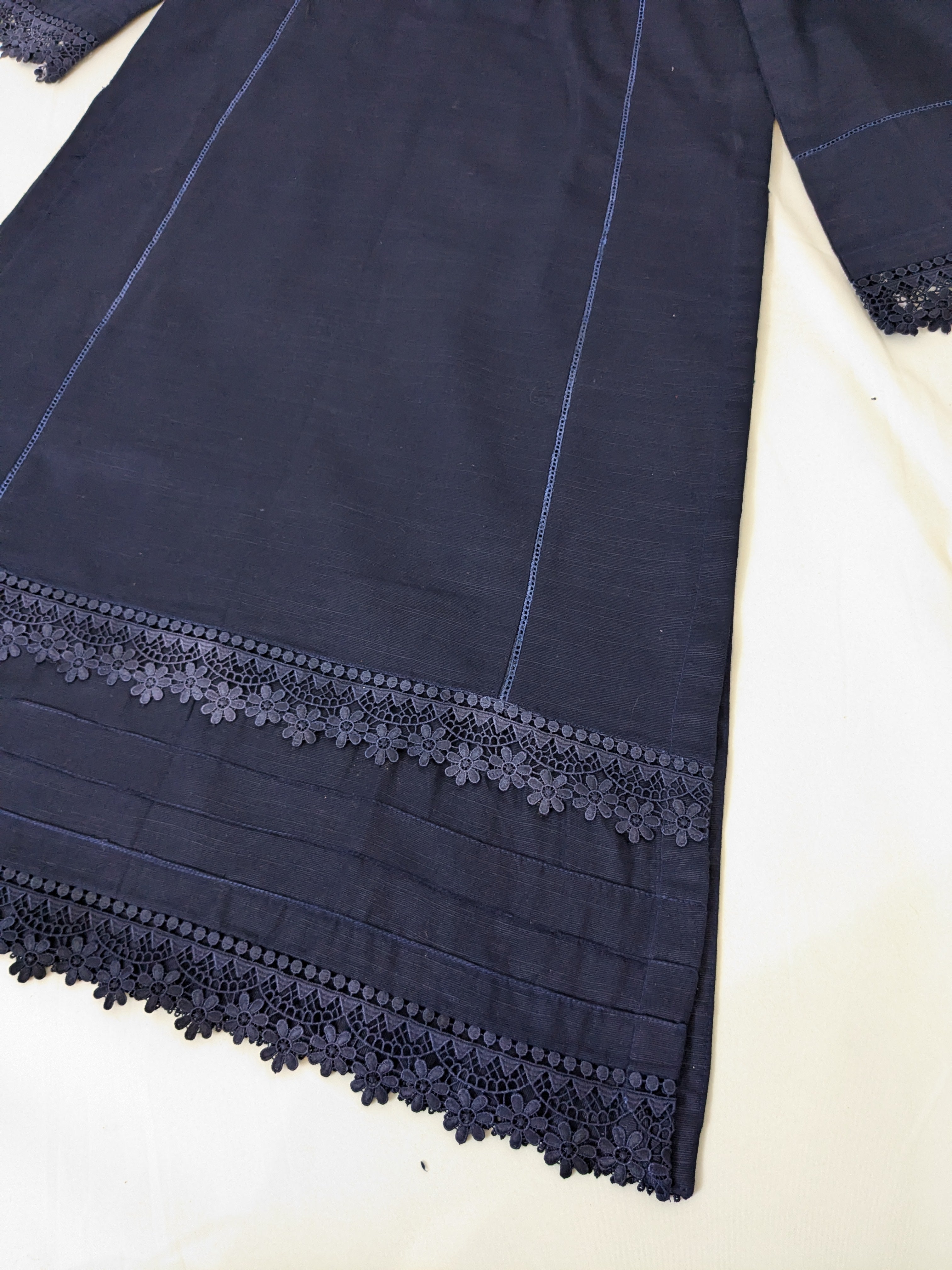 Navy 2 Piece Khaddar Outfit