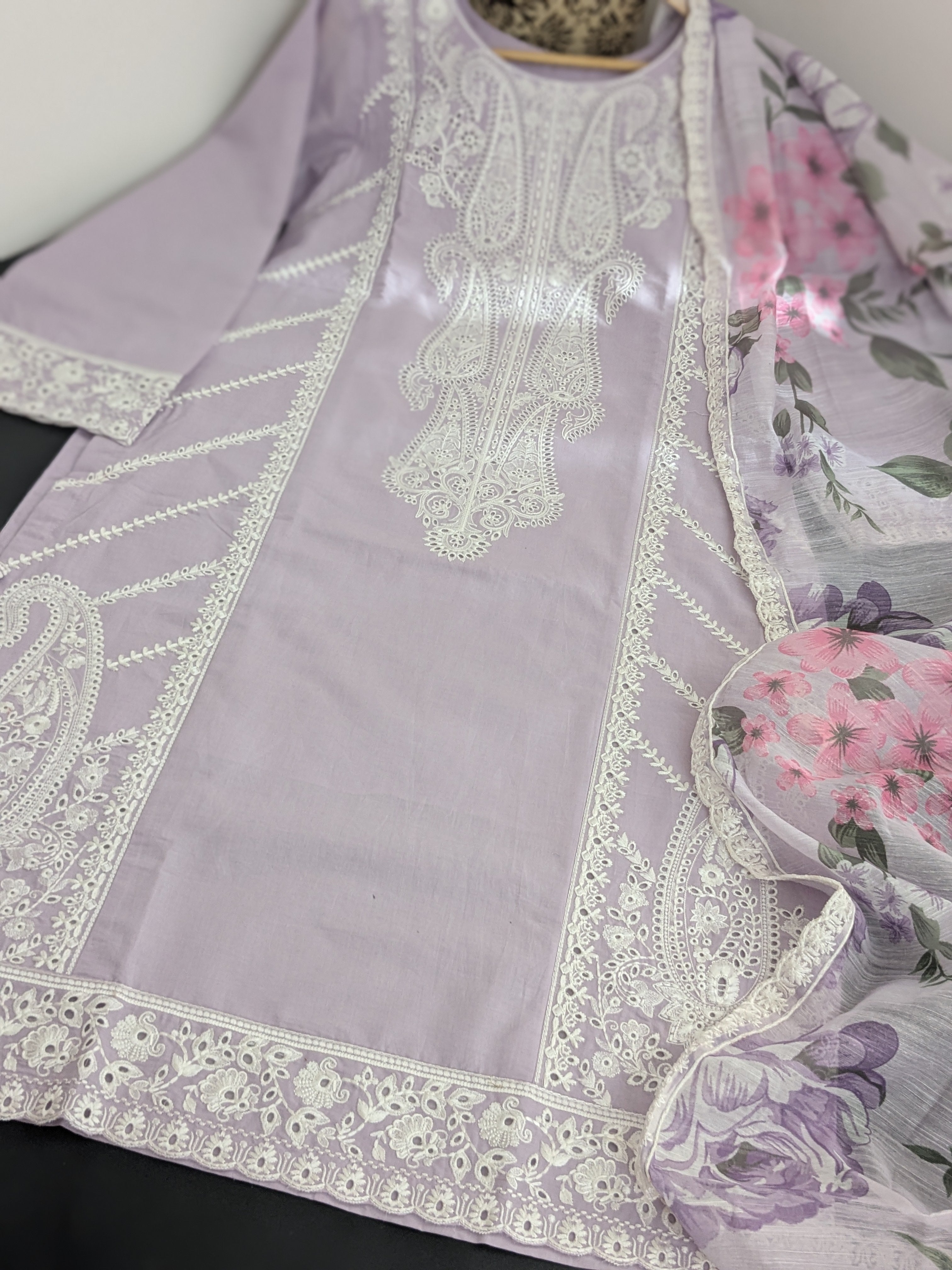 Karma Mauve 3 Piece Lawn Outfit
