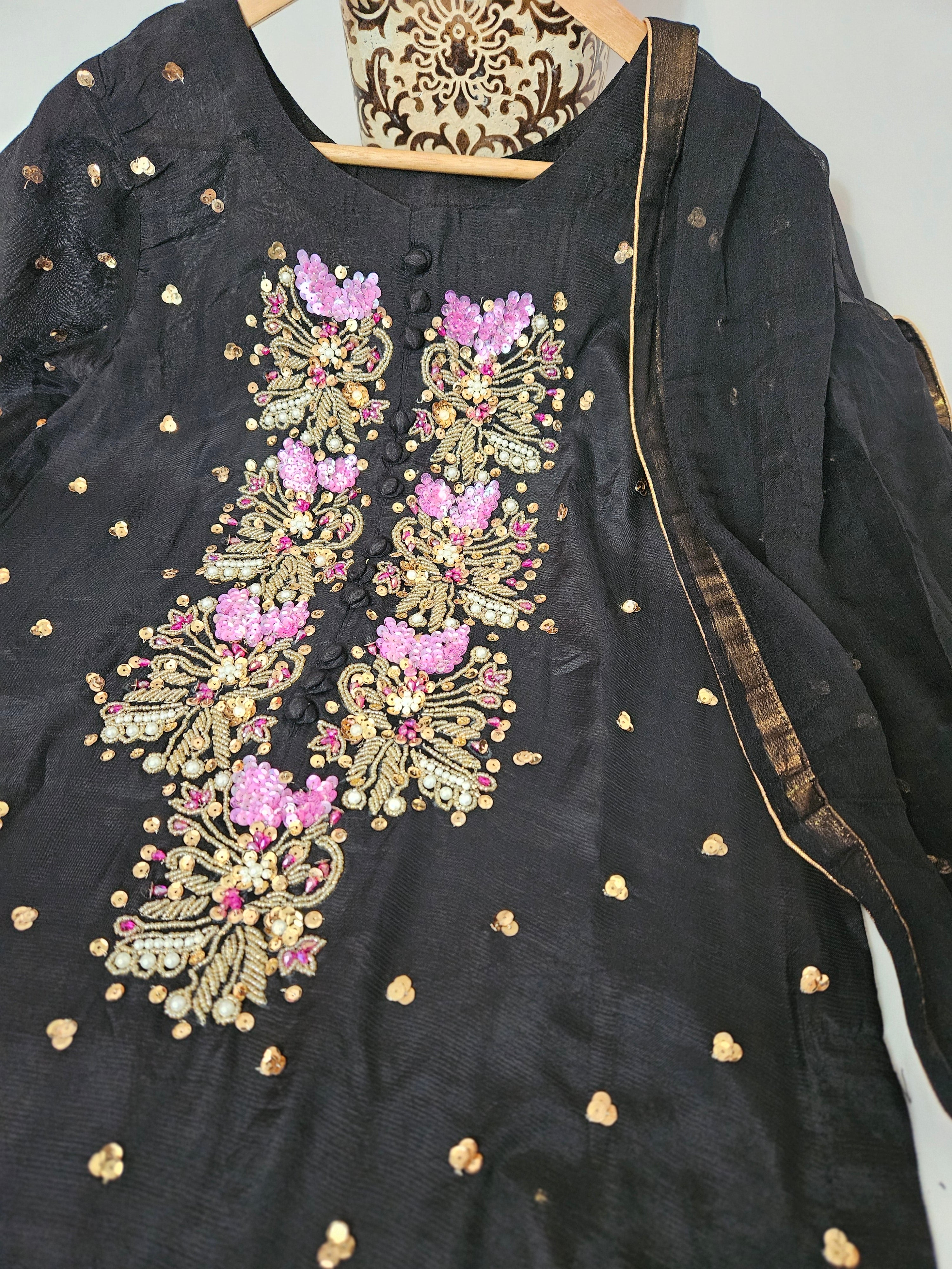 Black 3 Piece Viscose Outfit