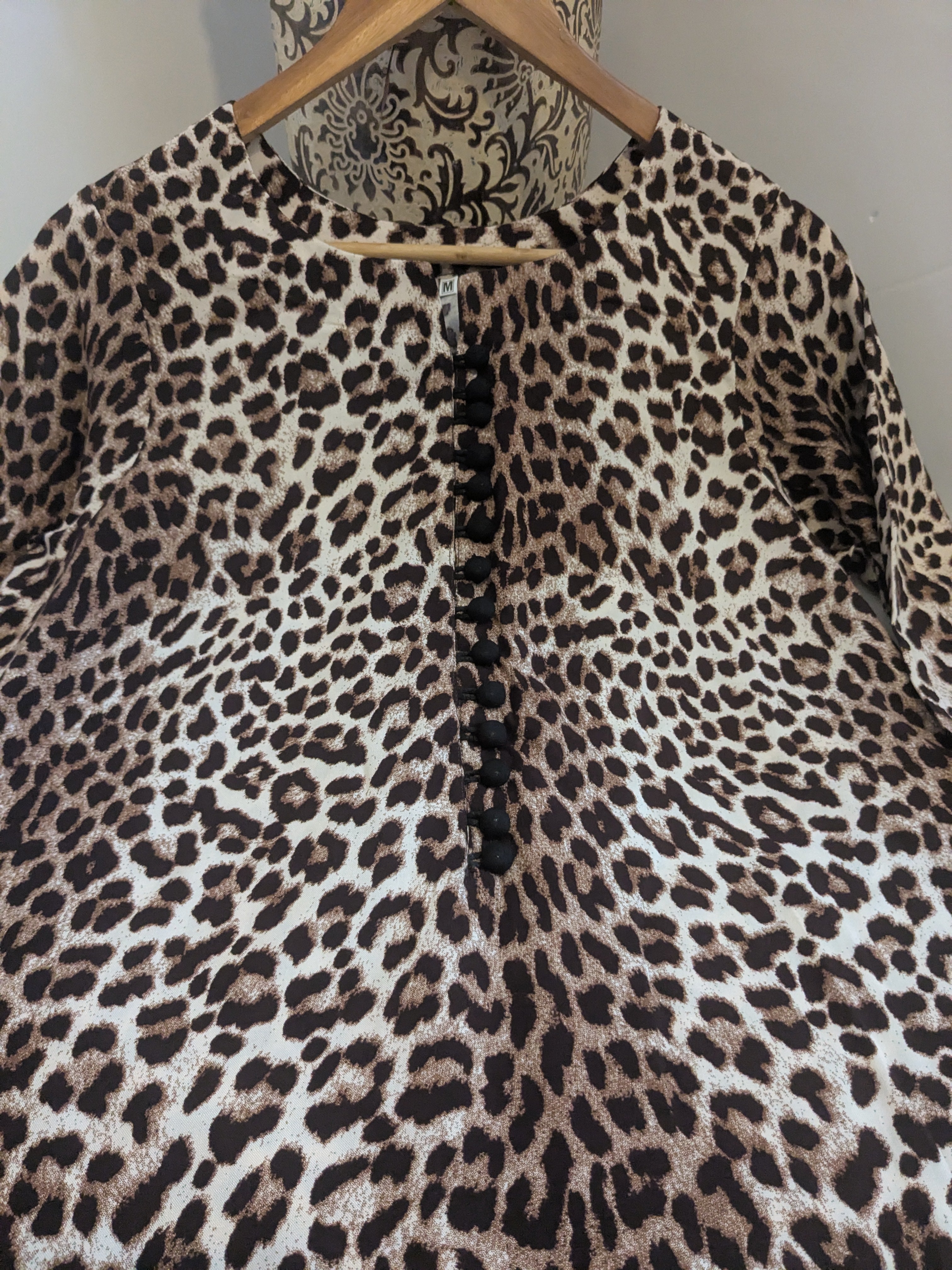Leopard Print 3 Piece Linen Outfit (Brown)