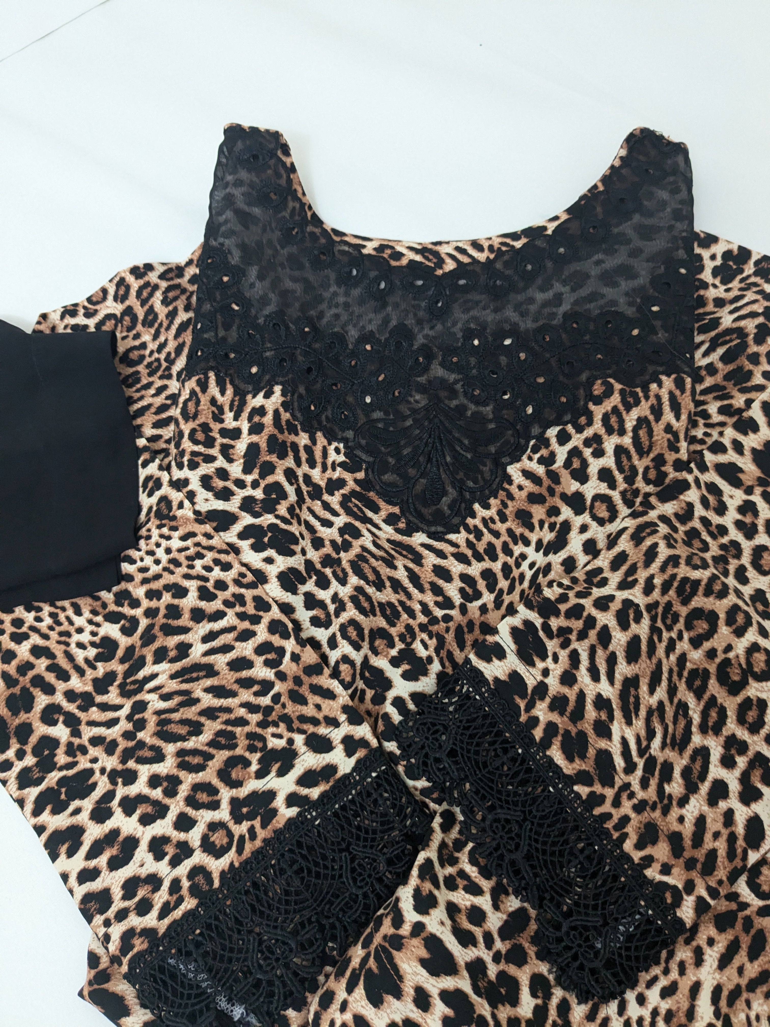 Leopard Print 3 Piece Linen Outfit