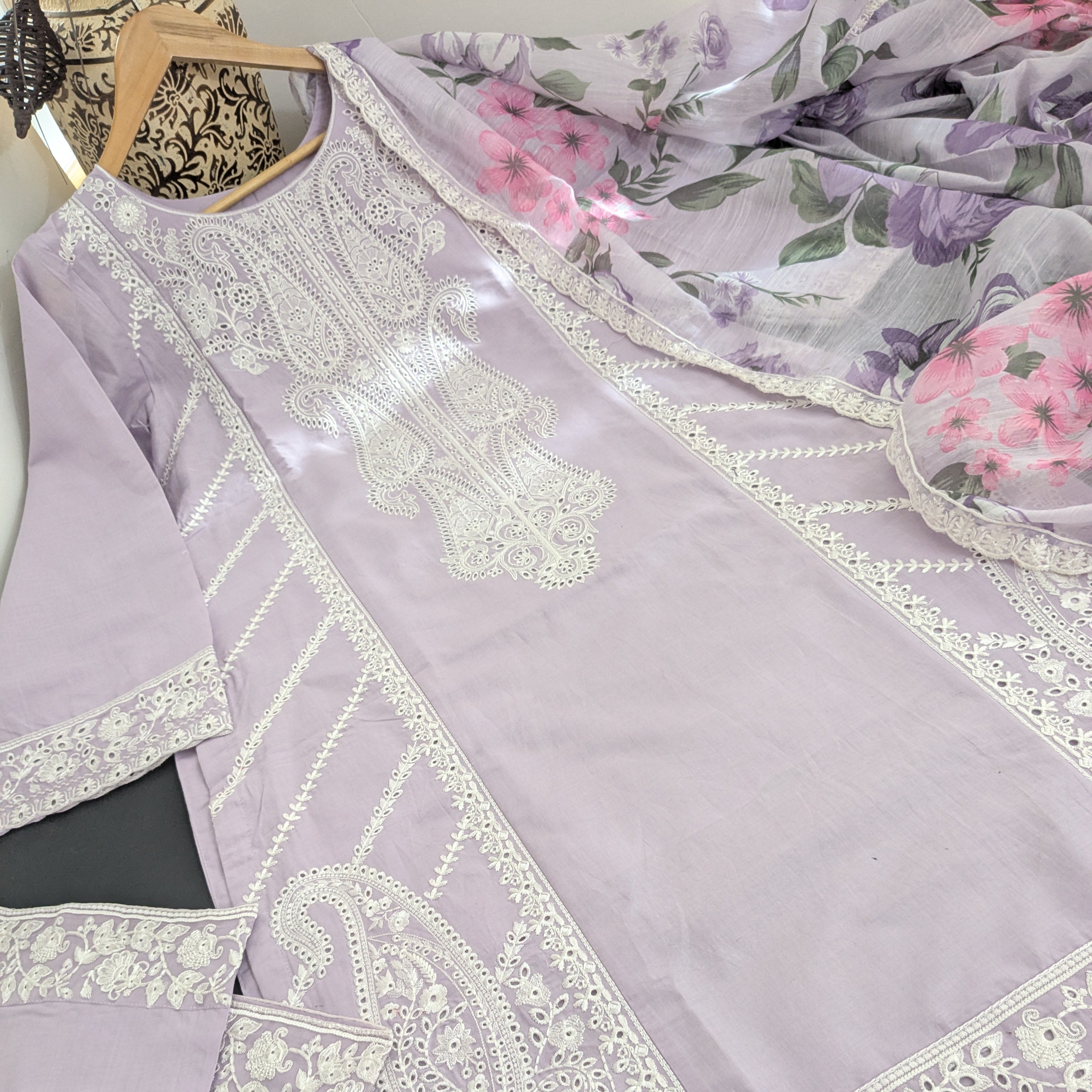 Karma Mauve 3 Piece Lawn Outfit