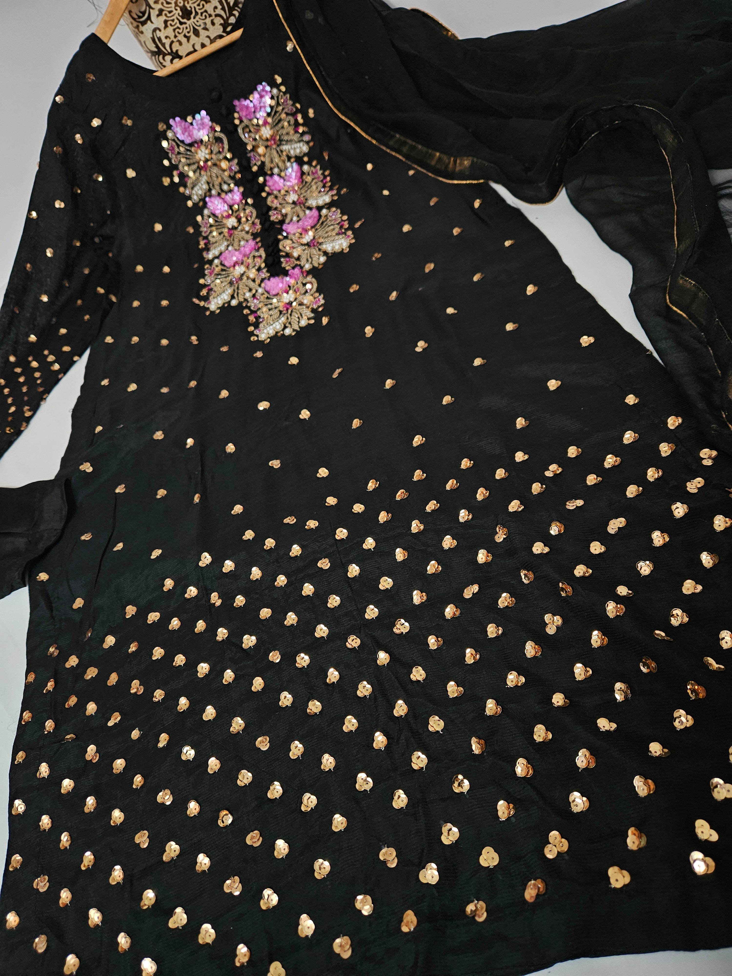 Black 3 Piece Viscose Outfit