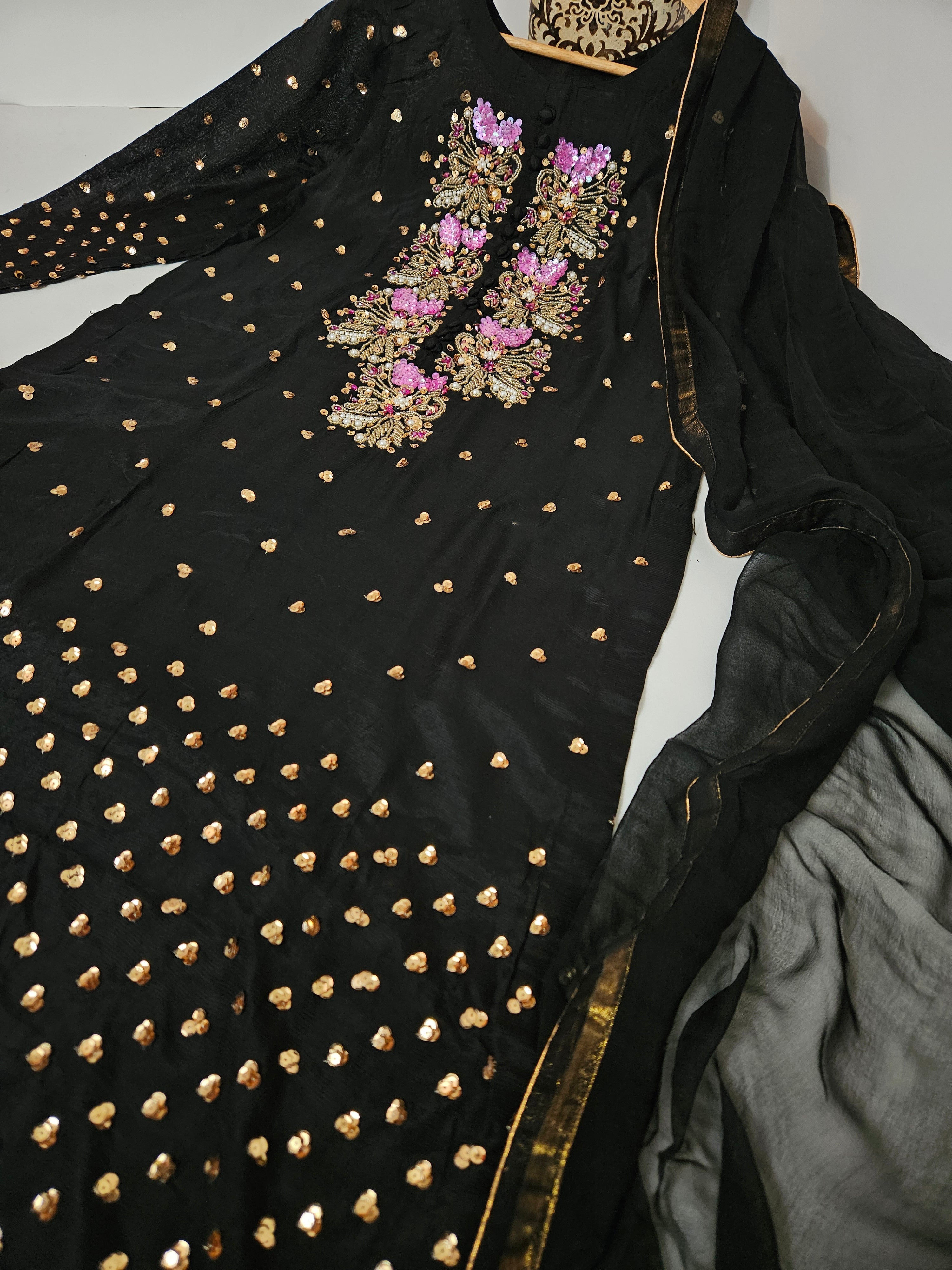 Black 3 Piece Viscose Outfit