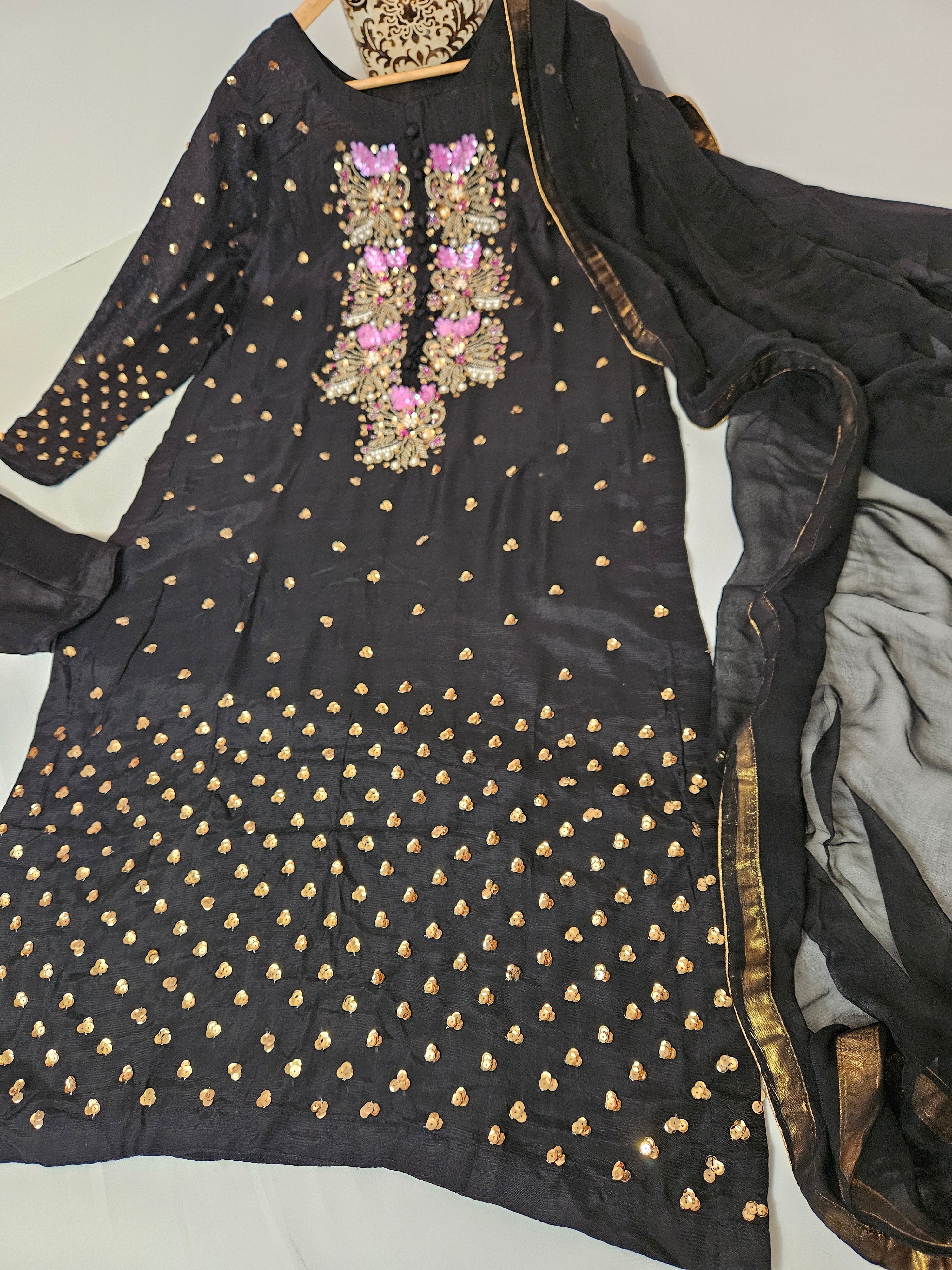 Black 3 Piece Viscose Outfit