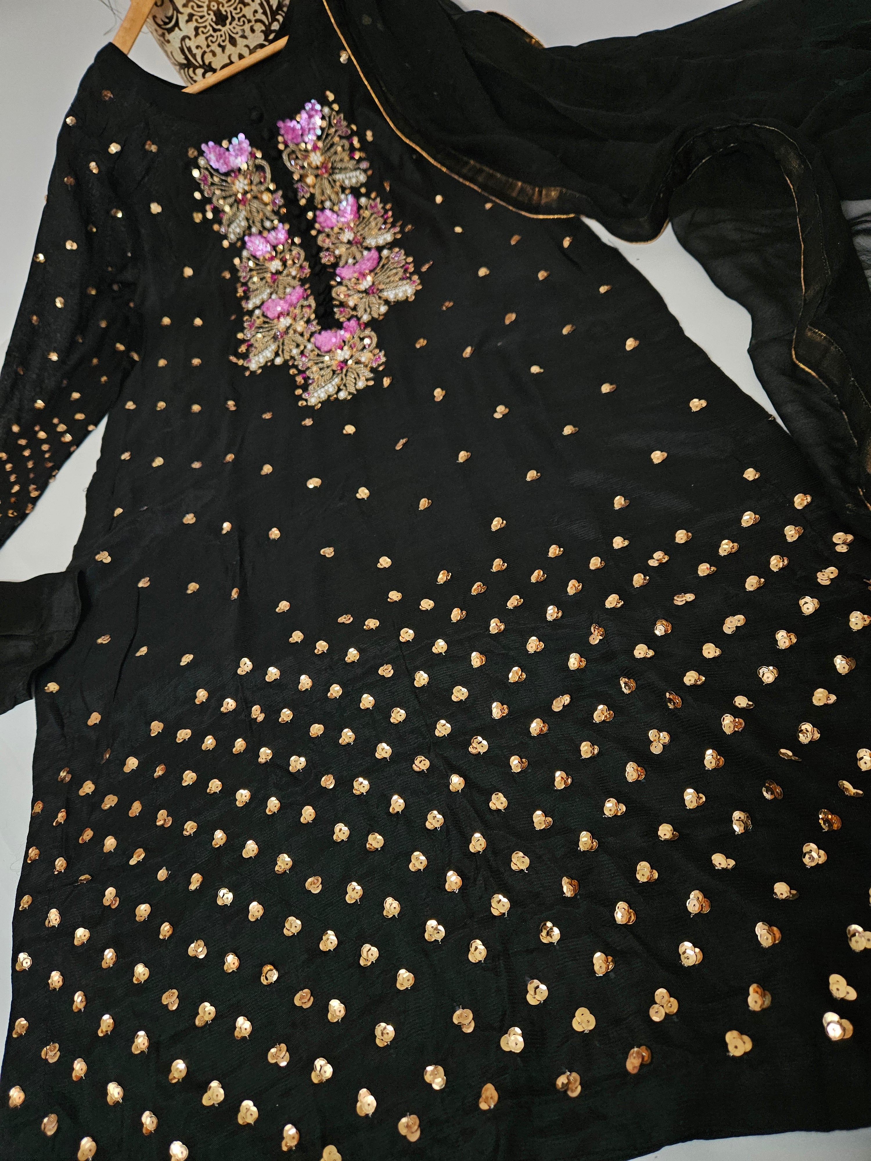 Black 3 Piece Viscose Outfit