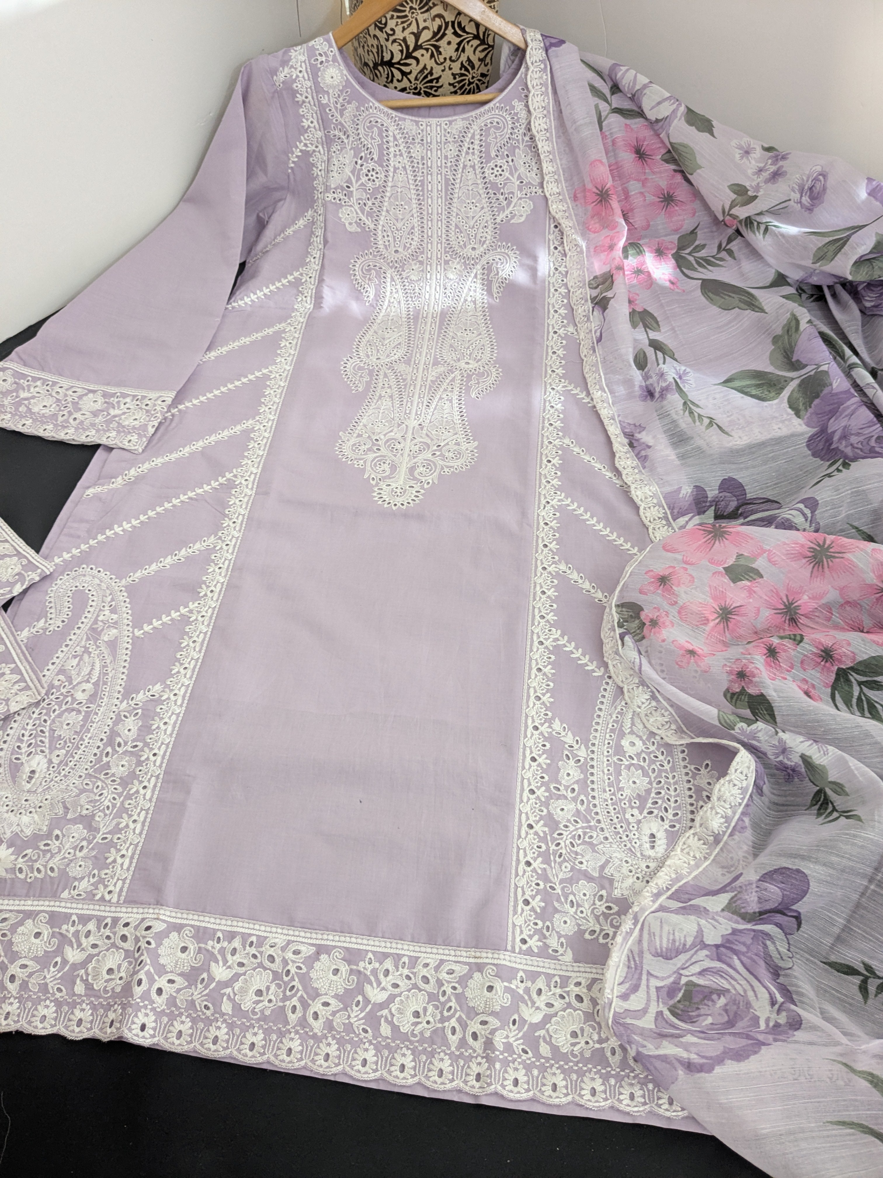 Karma Mauve 3 Piece Lawn Outfit