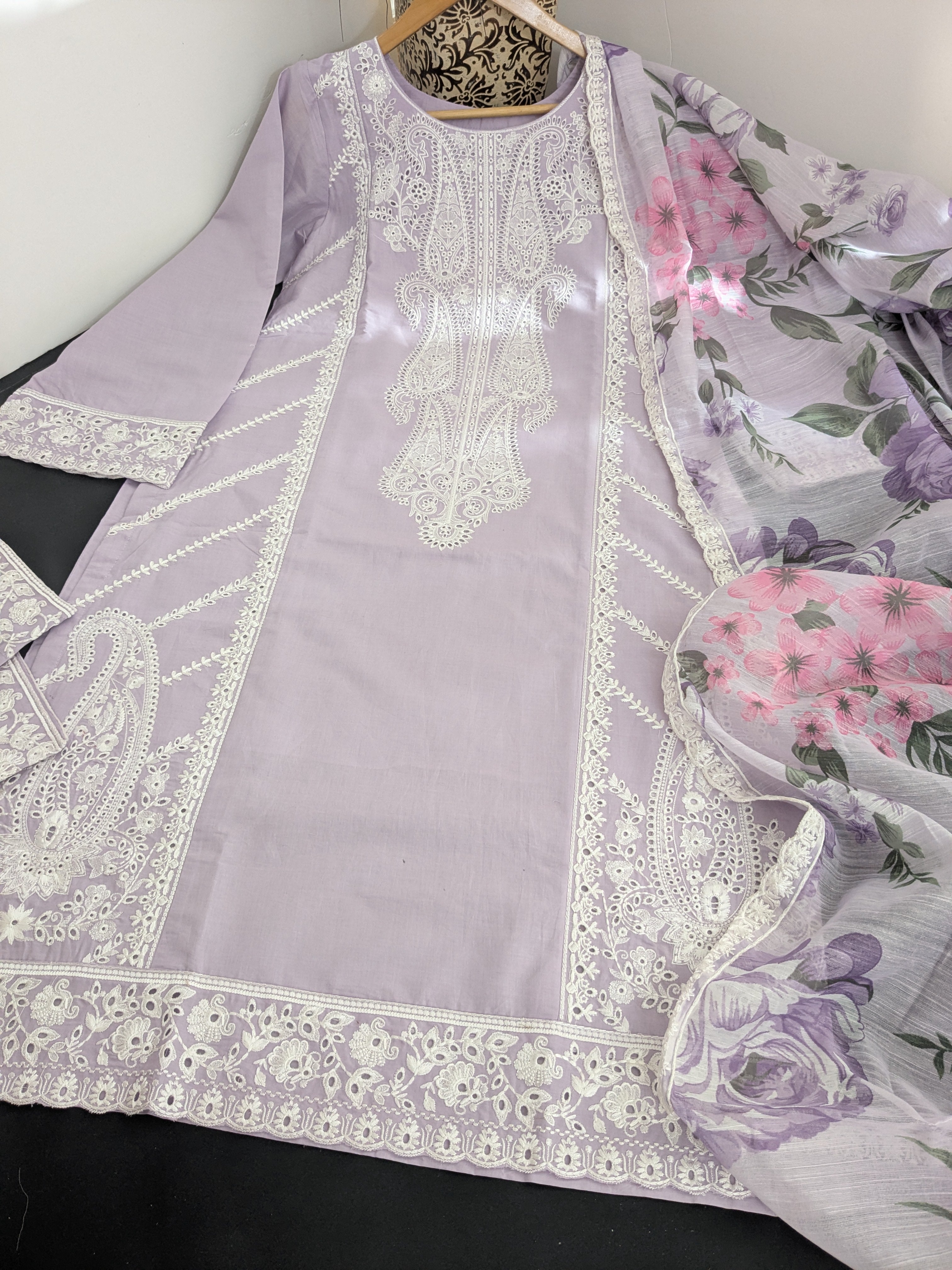Karma Mauve 3 Piece Lawn Outfit