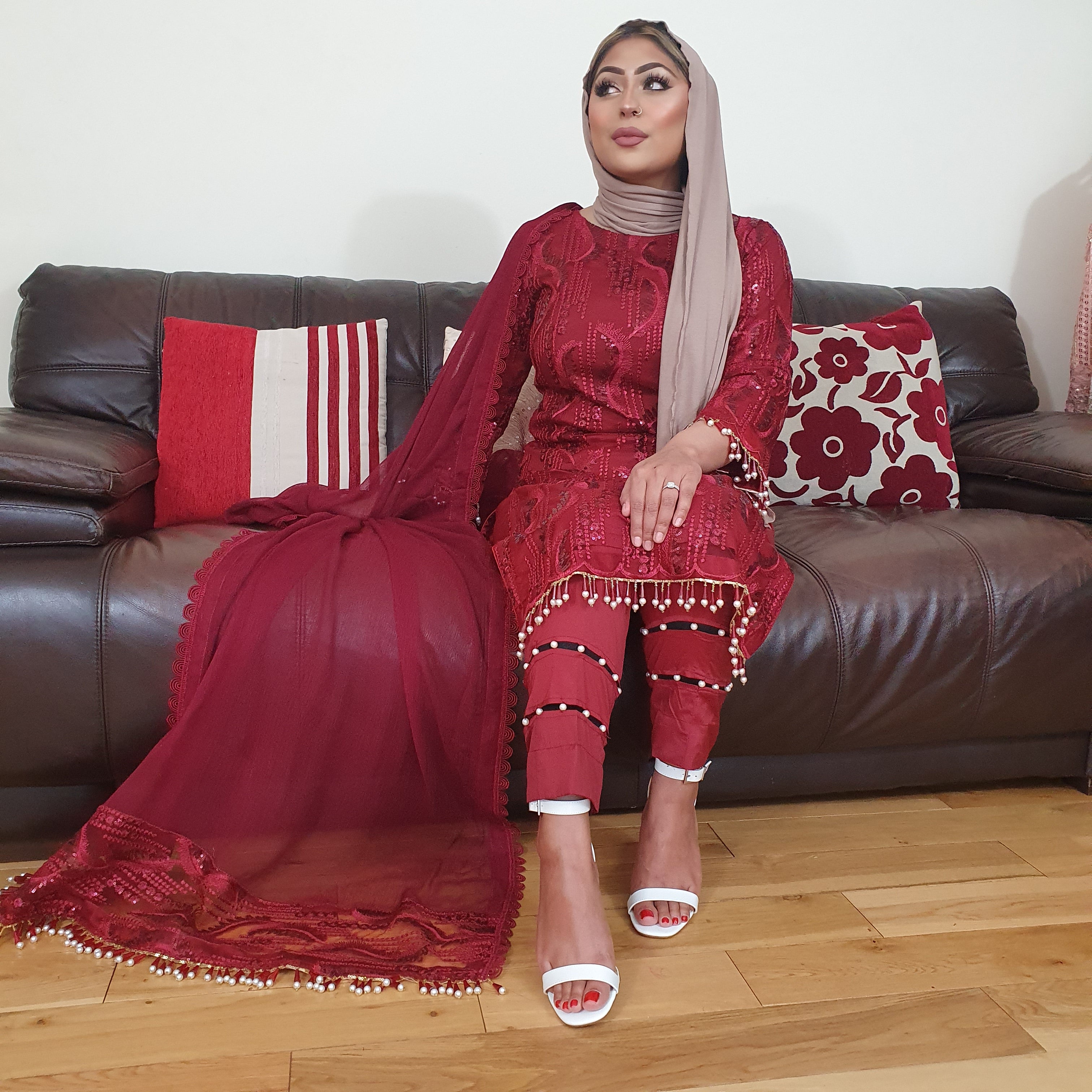 Ruby 3 Piece Luxury Net Outfit